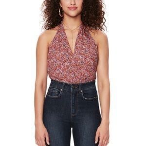 AFRM Leigh Surplice Halter Bodysuit Size S